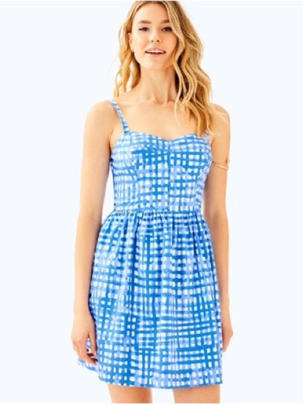 Lilly Pulitzer ladies Ardleigh Dress In Bennet Blue Feelin Beachy. Size 00.